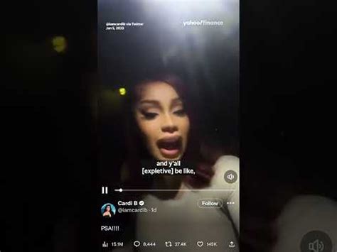 cardi b instagram leak|Cardi B Speaks Out About Instagram Accidental Nude Photo Leak